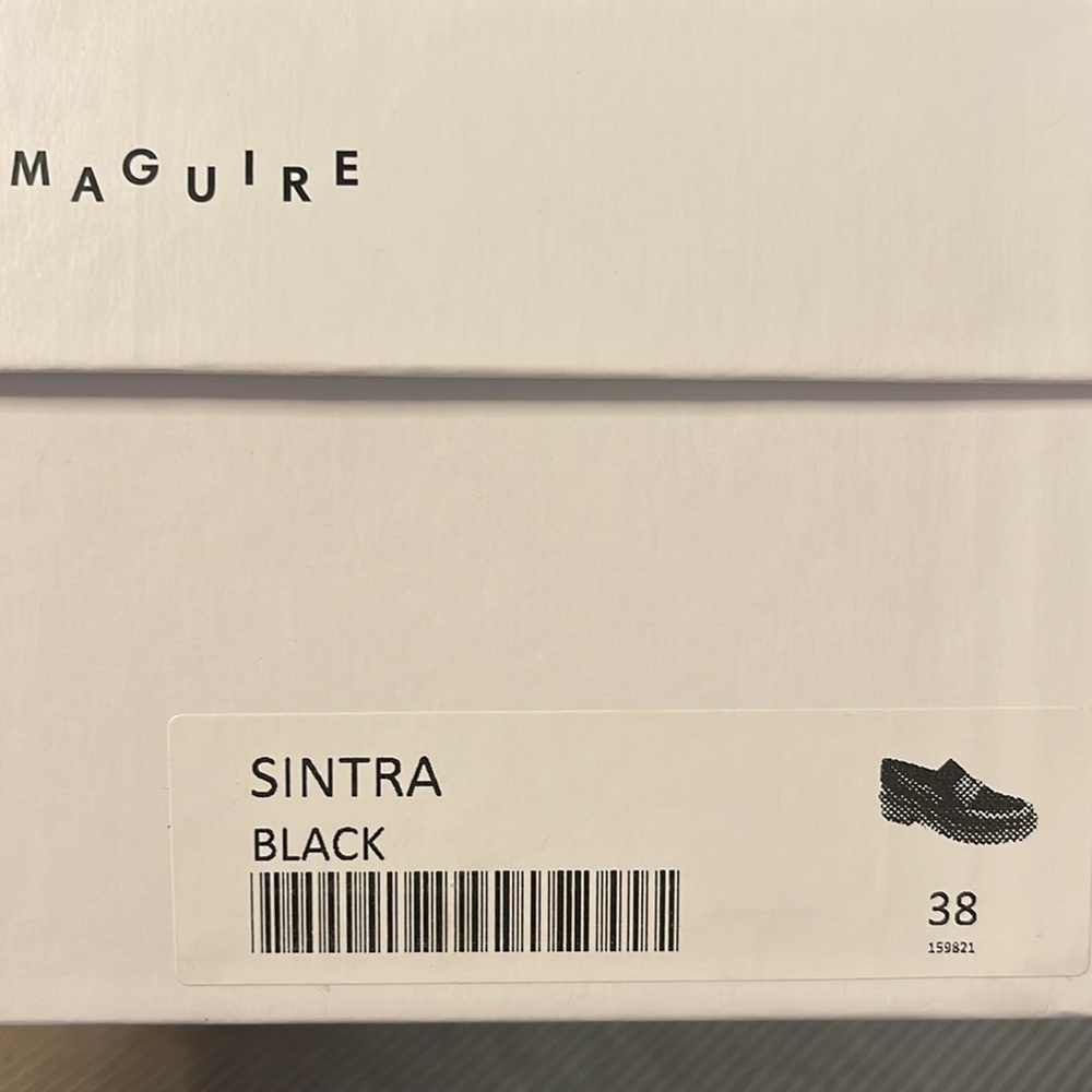 Women’s Black Loafers / Leather & Suede Penny Loafers by Maguire - Picture 8 of 8